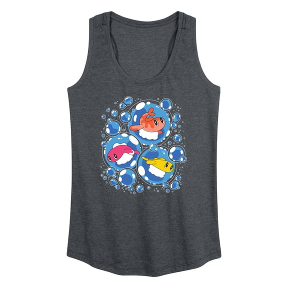Pokémon - Tatsugiri Bubbles - Women's Any Way Short Sleeve Graphic Dress