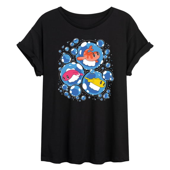 Pokémon - Tatsugiri Bubbles - Juniors Oversized Graphic T-Shirt