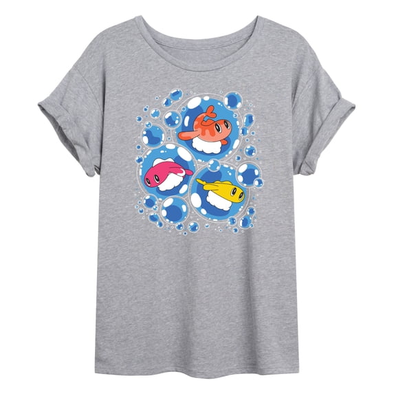 Pokémon - Tatsugiri Bubbles - Juniors Oversized Graphic T-Shirt