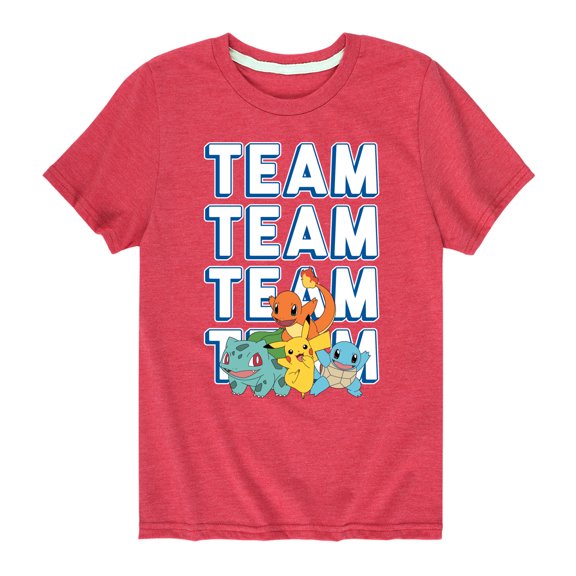 Pokémon - Team Player - Youth Short Sleeve Graphic T-Shirt