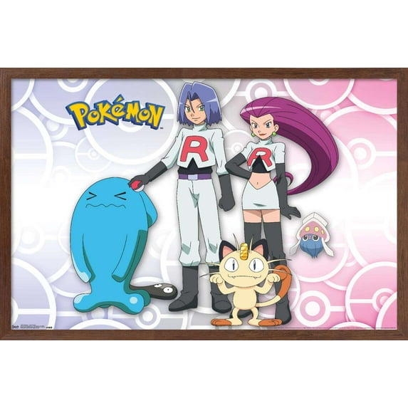Pokémon - Team Rocket Wall Poster, 14.725" x 22.375", Framed