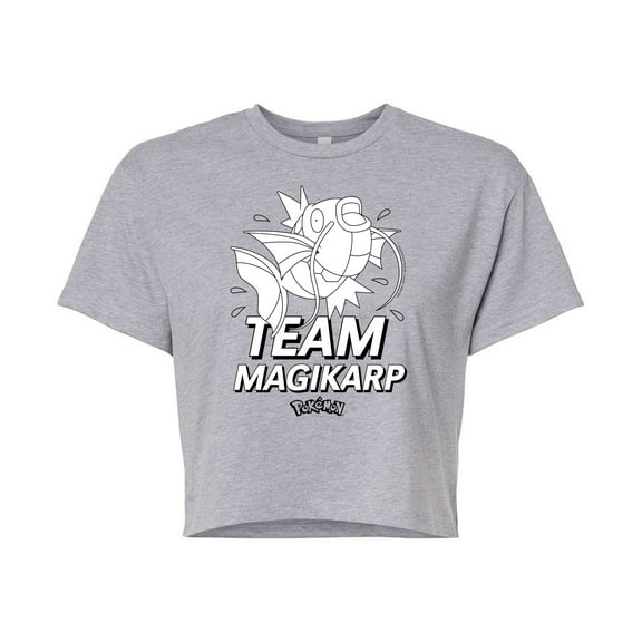 Pokémon - Team Splash - Juniors Cropped Cotton Blend T-Shirt