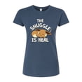 thumbnail image 1 of Pokémon - The Snuggle Eevee - Juniors Fitted Graphic T-Shirt, 1 of 5