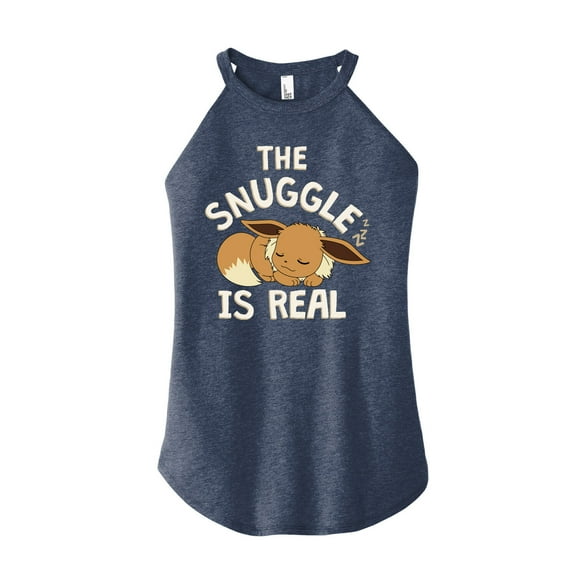 Pokémon - The Snuggle Eevee - Juniors High Neck Tank Top