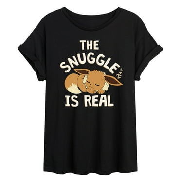 Pokémon - The Snuggle Eevee - Juniors Ideal Flowy Muscle T-Shirt