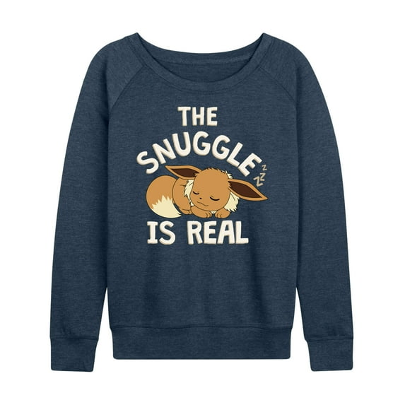 Pokémon - The Snuggle Eevee - Women's Lightweight French Terry Long Sleeve Shirt