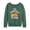 thumbnail image 1 of Pokémon - The Snuggle Eevee - Women's Lightweight French Terry Long Sleeve Shirt, 1 of 5