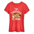 thumbnail image 1 of Pokémon - The Snuggle Eevee - Women's Short Sleeve Graphic T-Shirt, 1 of 5