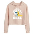 thumbnail image 1 of Pokémon - The Snuggle Is Real Pikachu And Piplup - Juniors Cropped Pullover Hoodie, 1 of 5