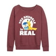 thumbnail image 1 of Pokémon - The Snuggle Is Real Pikachu And Piplup - Women's Lightweight French Terry Long Sleeve Shirt, 1 of 5
