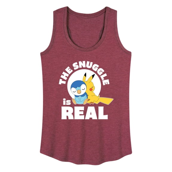 Pokémon - The Snuggle Is Real Pikachu And Piplup - Women's Racerback Tank Top