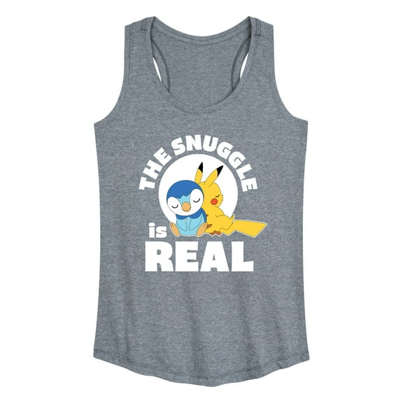 Pokémon - The Snuggle Is Real Pikachu And Piplup - Women's Racerback Tank Top