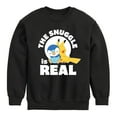 thumbnail image 1 of Pokémon - The Snuggle Is Real Pikachu And Piplup - Youth Crewneck Fleece Sweatshirt, 1 of 5
