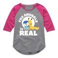thumbnail image 1 of Pokémon - The Snuggle Is Real Pikachu And Piplup - Youth Girls Raglan Graphic T-Shirt, 1 of 5