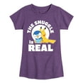 thumbnail image 1 of Pokémon - The Snuggle Is Real Pikachu And Piplup - Youth Girls Short Sleeve Graphic T-Shirt, 1 of 5