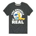 thumbnail image 1 of Pokémon - The Snuggle Is Real Pikachu And Piplup - Youth Short Sleeve Graphic T-Shirt, 1 of 5