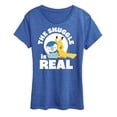 thumbnail image 1 of Pokémon - The Snuggle Is Real Pikachu and Piplup  - Women's Short Sleeve Graphic T-Shirt, 1 of 5