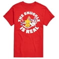 thumbnail image 1 of Pokémon - The Snuggle Is Real Pikachu and Sylveon  - Men's Short Sleeve Graphic T-Shirt, 1 of 4