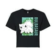 thumbnail image 1 of Pokémon - Tie Dye Bulbasaur - Juniors Cropped Cotton Blend T-Shirt, 1 of 5