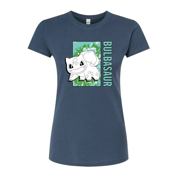 Pokémon - Tie Dye Bulbasaur - Juniors Fitted Graphic T-Shirt