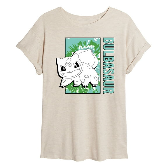 Pokémon - Tie Dye Bulbasaur - Women's Oversized T-Shirt