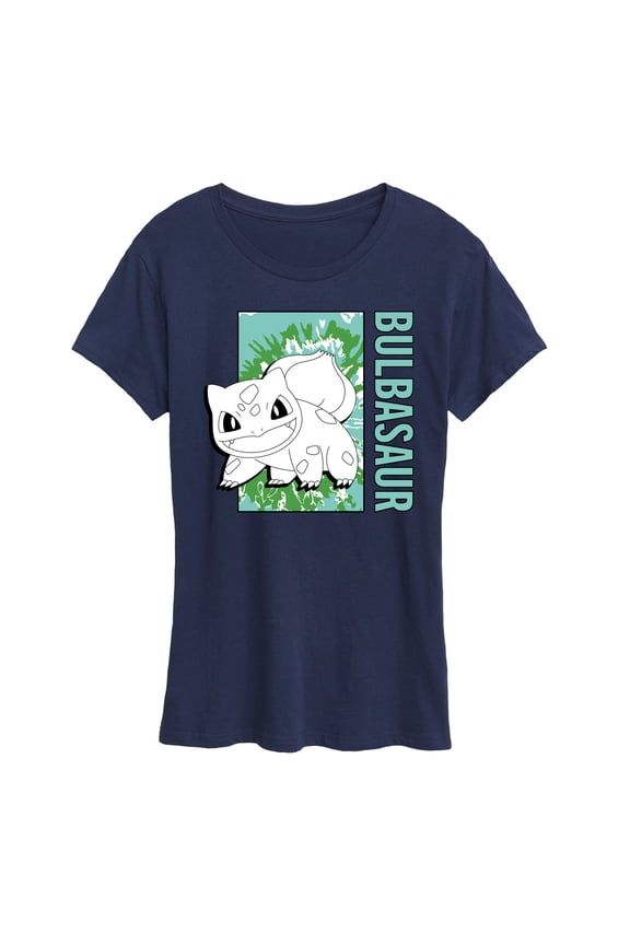 Pokémon - Tie Dye Bulbasaur - Women's Short Sleeve Graphic T-Shirt