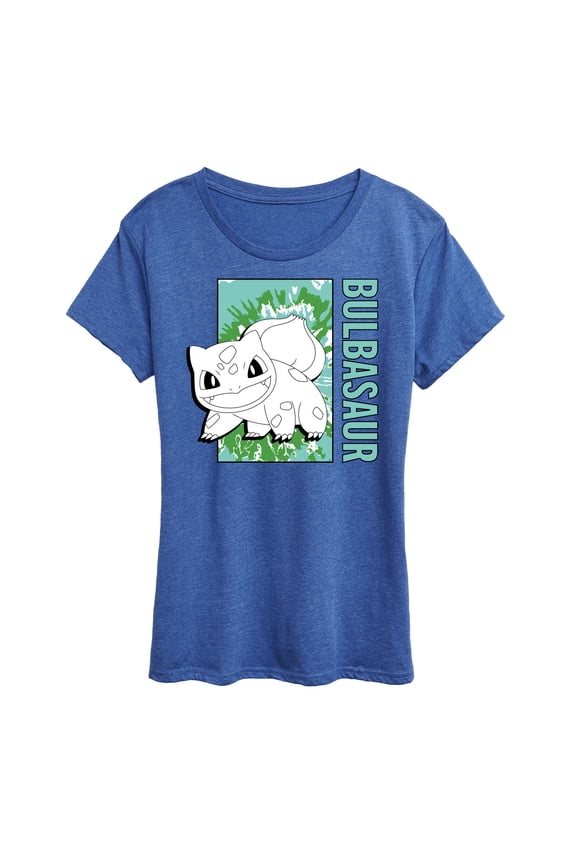 Pokémon - Tie Dye Bulbasaur - Women's Short Sleeve Graphic T-Shirt