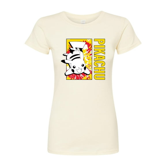 Pokémon - Tie Dye Pikachu - Juniors Fitted Graphic T-Shirt