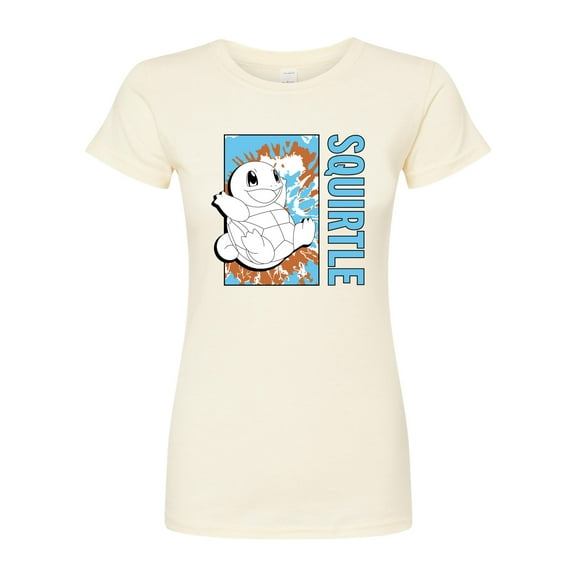 Pokémon - Tie Dye Squirtle - Juniors Fitted Graphic T-Shirt