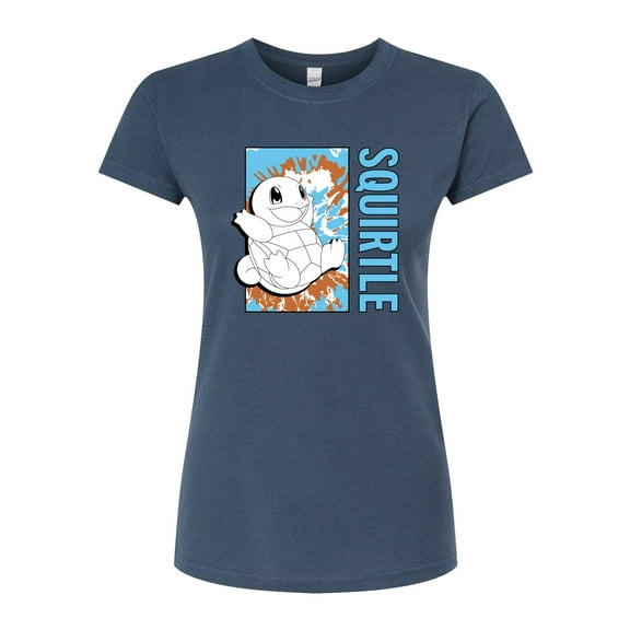 Pokémon - Tie Dye Squirtle - Juniors Fitted Graphic T-Shirt