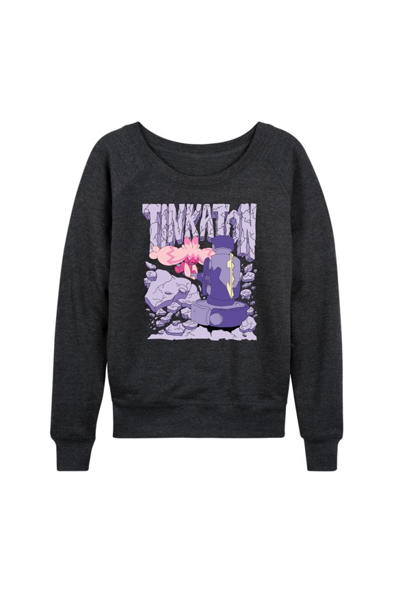 Pokémon - Tinkaton Slam - Women's French Terry Long Sleeve Pullover