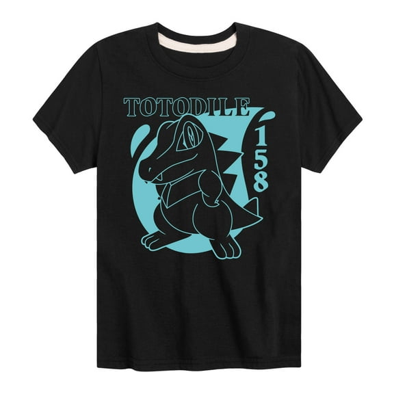 Pokémon - Totodile Water Type - Boy's Youth Short Sleeve Graphic T-Shirt