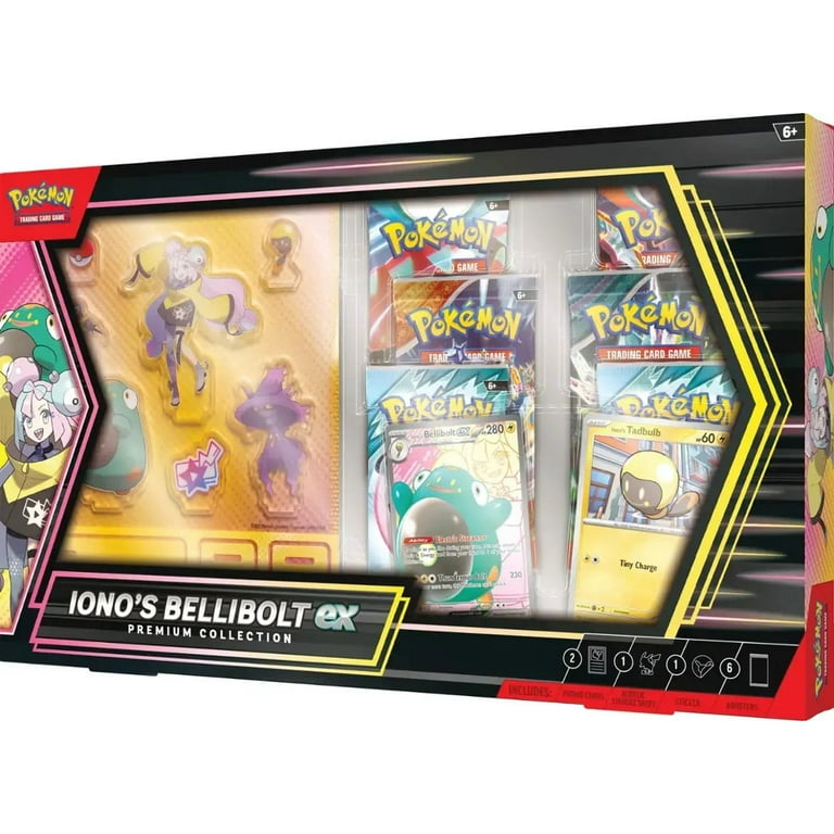 Pokemon Iono's Bellibolt ex Premium Collection with booster