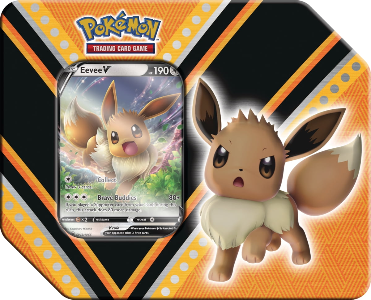 Best Buy: Pokémon Trading Card Game: Eevee Evolutions Tin Styles May Vary  82905