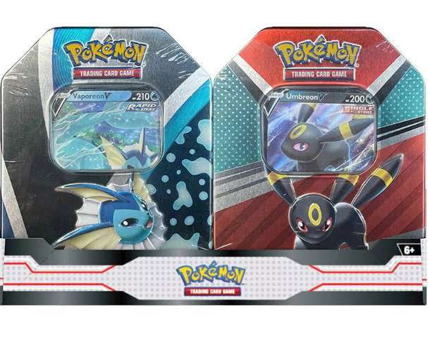 pokmon trading card game: heroes tin - umbreon Pokemon Heros V EMPTY V EVOLVING SKIES Command the battlefield with the shadowy strength of Umbreon V Pokmon Trading Card Game: Vaporeon