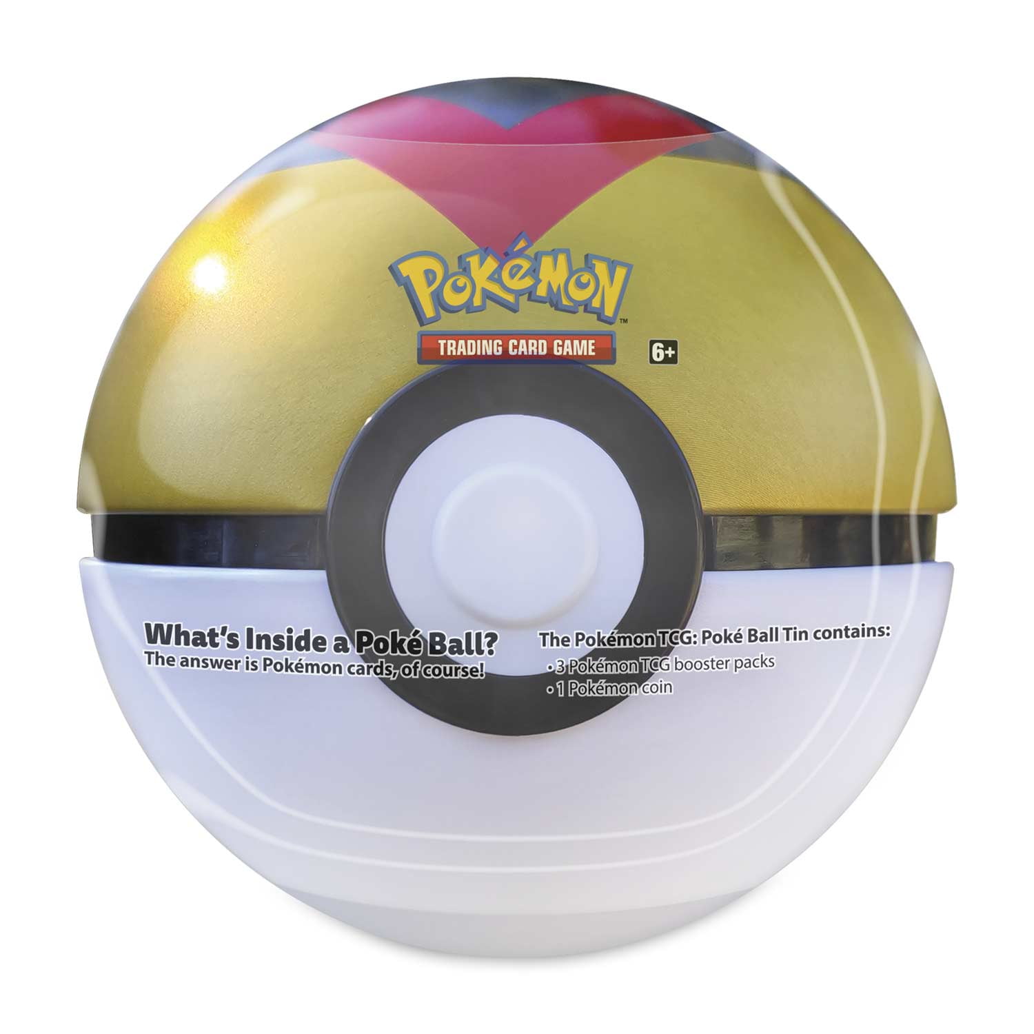 Pokemon TCG 2022 Spring Gold Level Pokeball Tin with Booster Packs and Coin  - Walmart.com