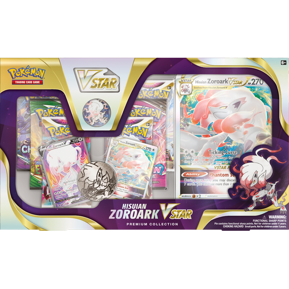 Pokemon Trading Cards: Hisuian Zoroark VSTAR Premium Box