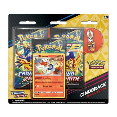 Pokémon Trading Card Games SAS12.5 Crown Zenith Pin Box Collection - Cinderace