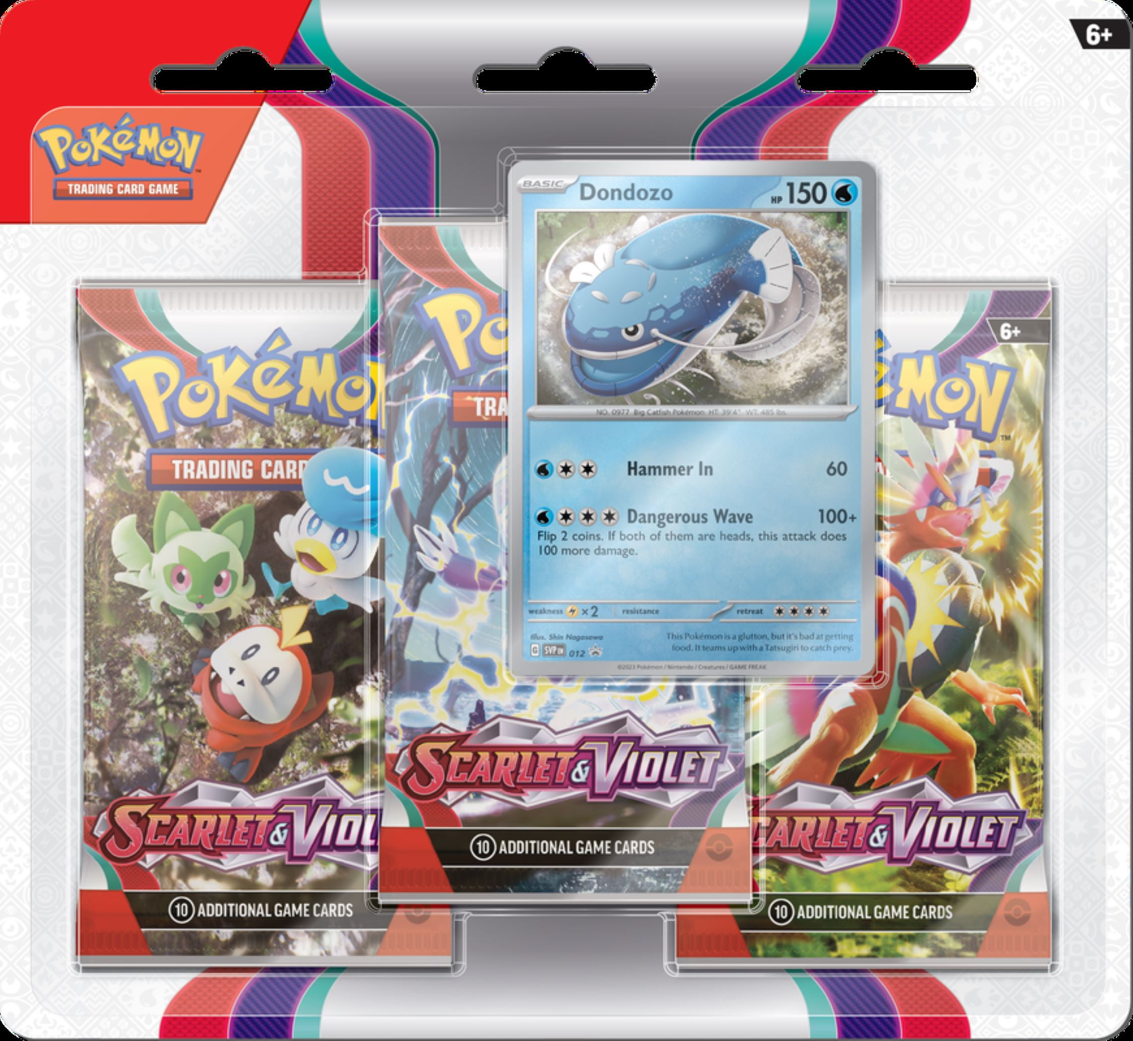 Pokémon Trading Card Games Scarlet & Violet 3Pk Blister - Dondozo