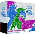 thumbnail image 1 of Pokemon TCG: Sun and Moon 12 Cosmic Eclipse Elite Trainer Box- 8 S&M Cosmic Eclipse booster packs | 65 card sleeves featuring Arceus & Dialga & Palkia | 1 acrylic TAG TEAM GX marker, 1 of 3