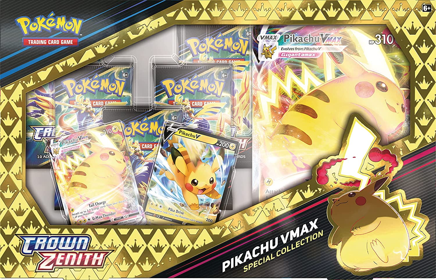 Pikachu vmax dynamax  Cool pokemon cards, Pokemon cards legendary