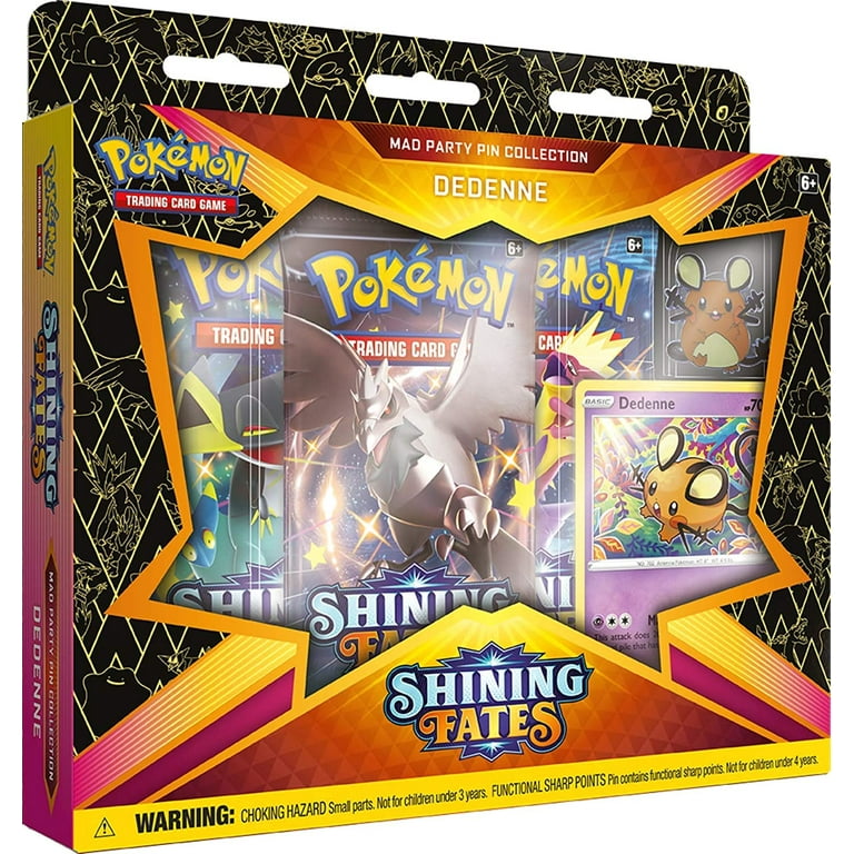 pokemon cards party city Pokémon Trading Card Games Sword & Shield 4.5 Shining Fates Mad City Pin  Party Dedenne