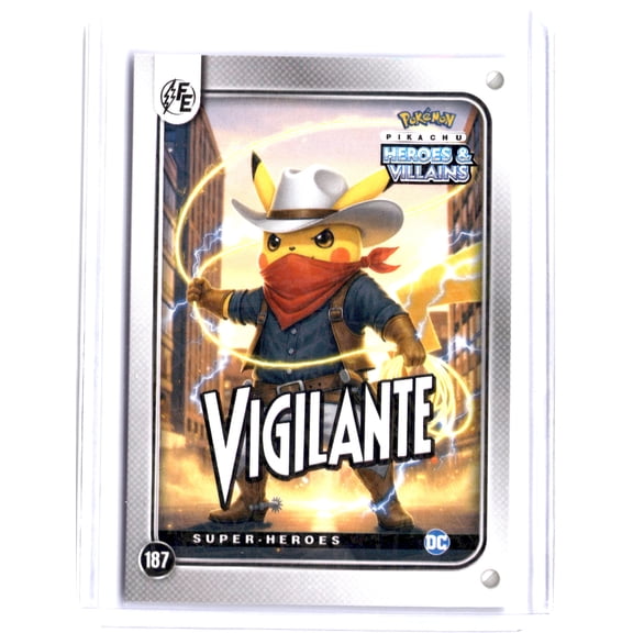 Pokmon Trading Card Pikachu Vigilante MARVEL/DC PRIZM #187 2025