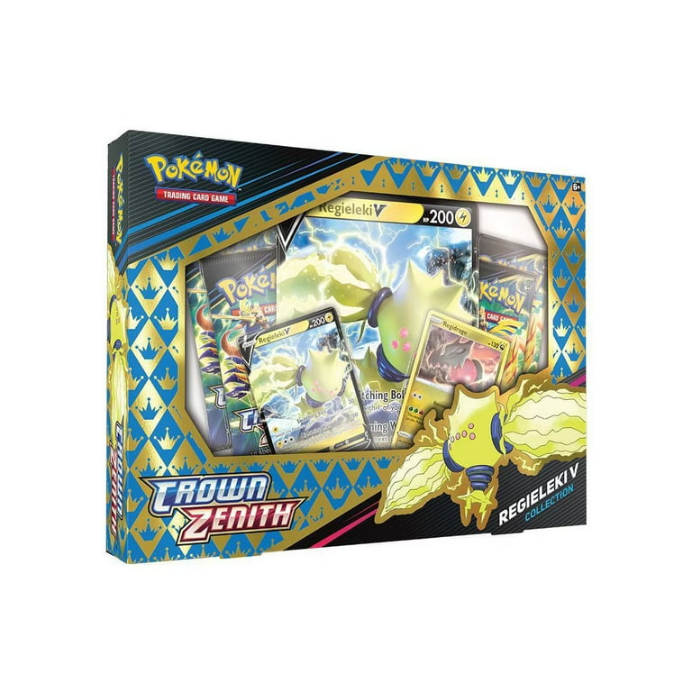 Pokémon Crown Zenith Regieleki V Box Trading Cards with Booster