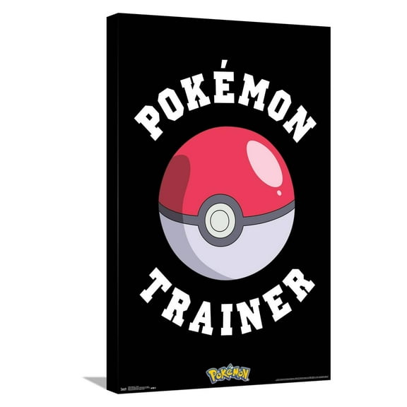 Pokémon - Trainer Canvas Wall Poster, 14.725" x 22.375"