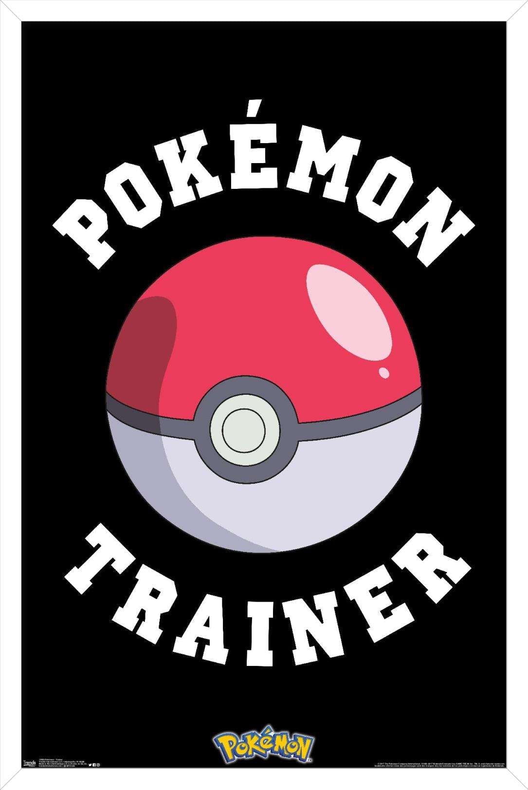 Pokemon - Trainer Wall Poster, 14.725" x 22.375", Framed