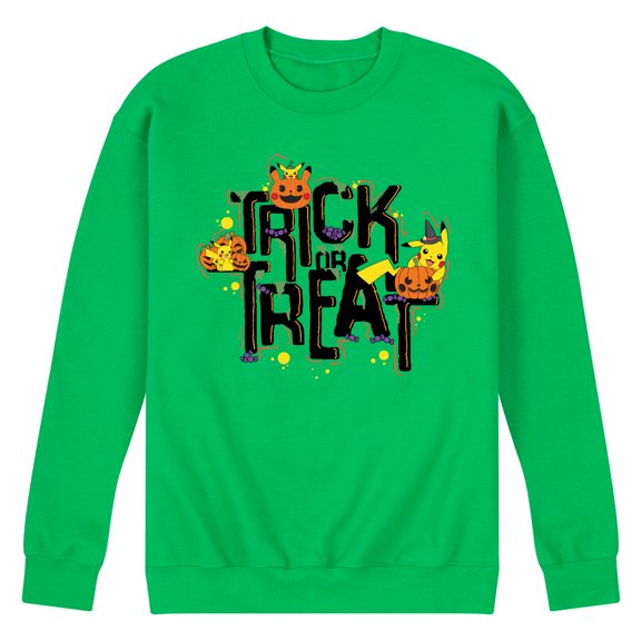 Pokémon - Trick Or Treat - Men's Crew Neck Fleece Pullover