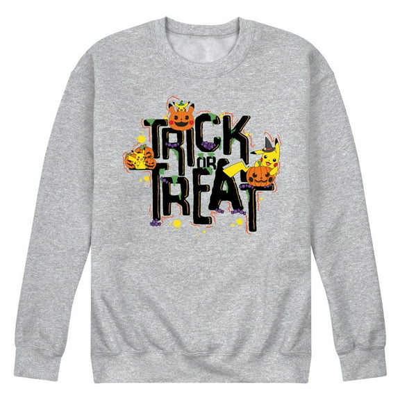 Pokémon - Trick Or Treat - Men's Crew Neck Fleece Pullover