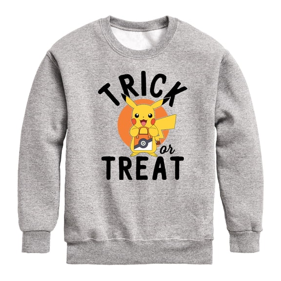 Pokémon - Trick Or Treat - Youth Crewneck Fleece Sweatshirt