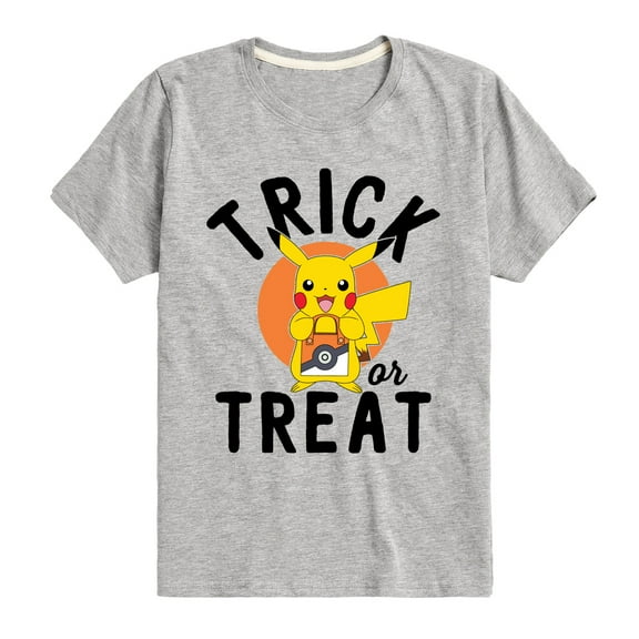 Pokémon - Trick Or Treat - Youth Short Sleeve Graphic T-Shirt